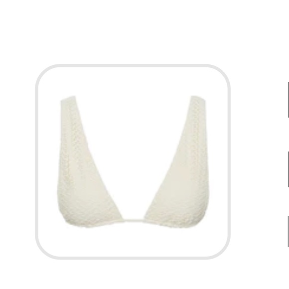 NWT Monday Swimwear Palm Springs Ivory Crochet Top - Picture 2 of 6